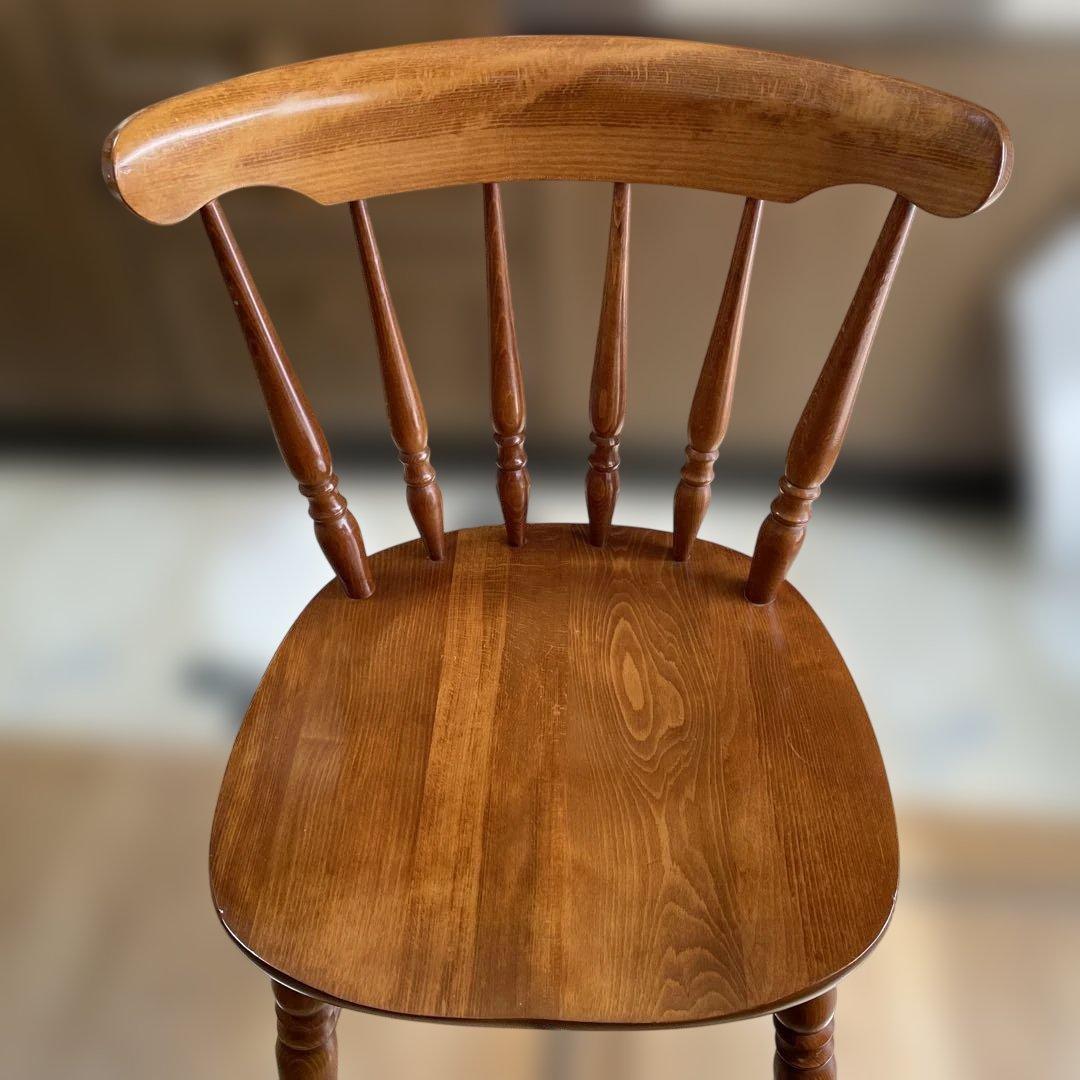 木製ダイニングチェア ブラウン