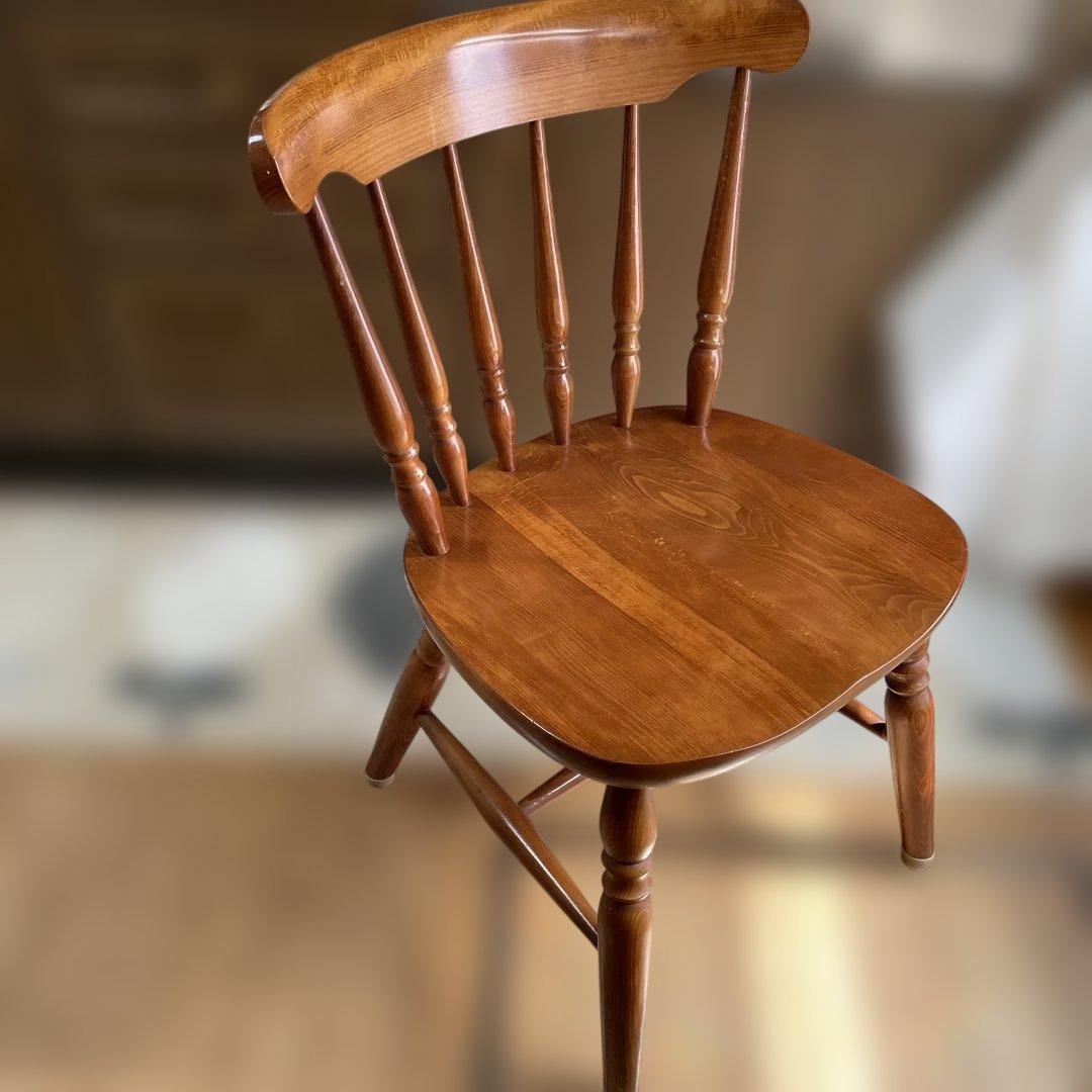 木製ダイニングチェア ブラウン