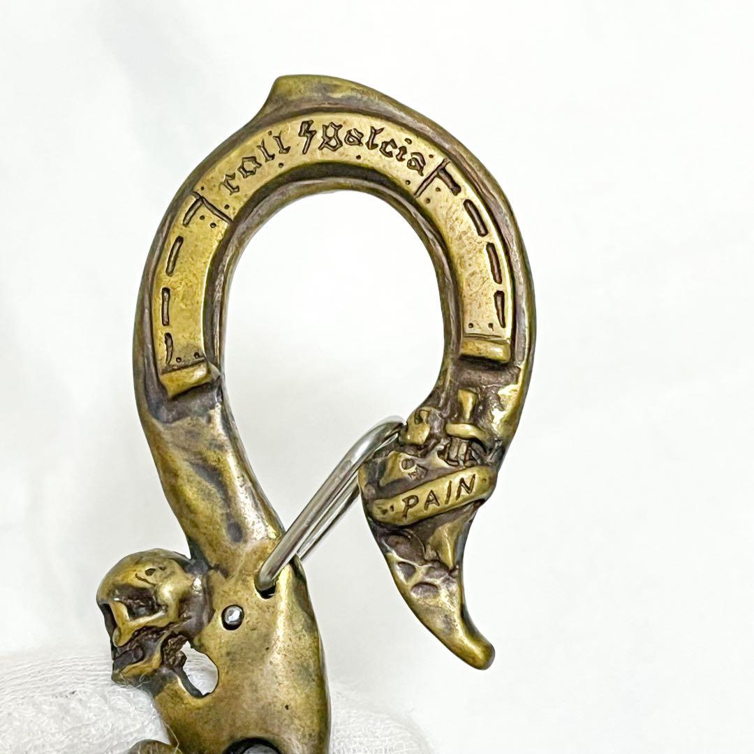 超希少 ガルシア ウォレットチェーン スカル マリア クロス 保存袋付き