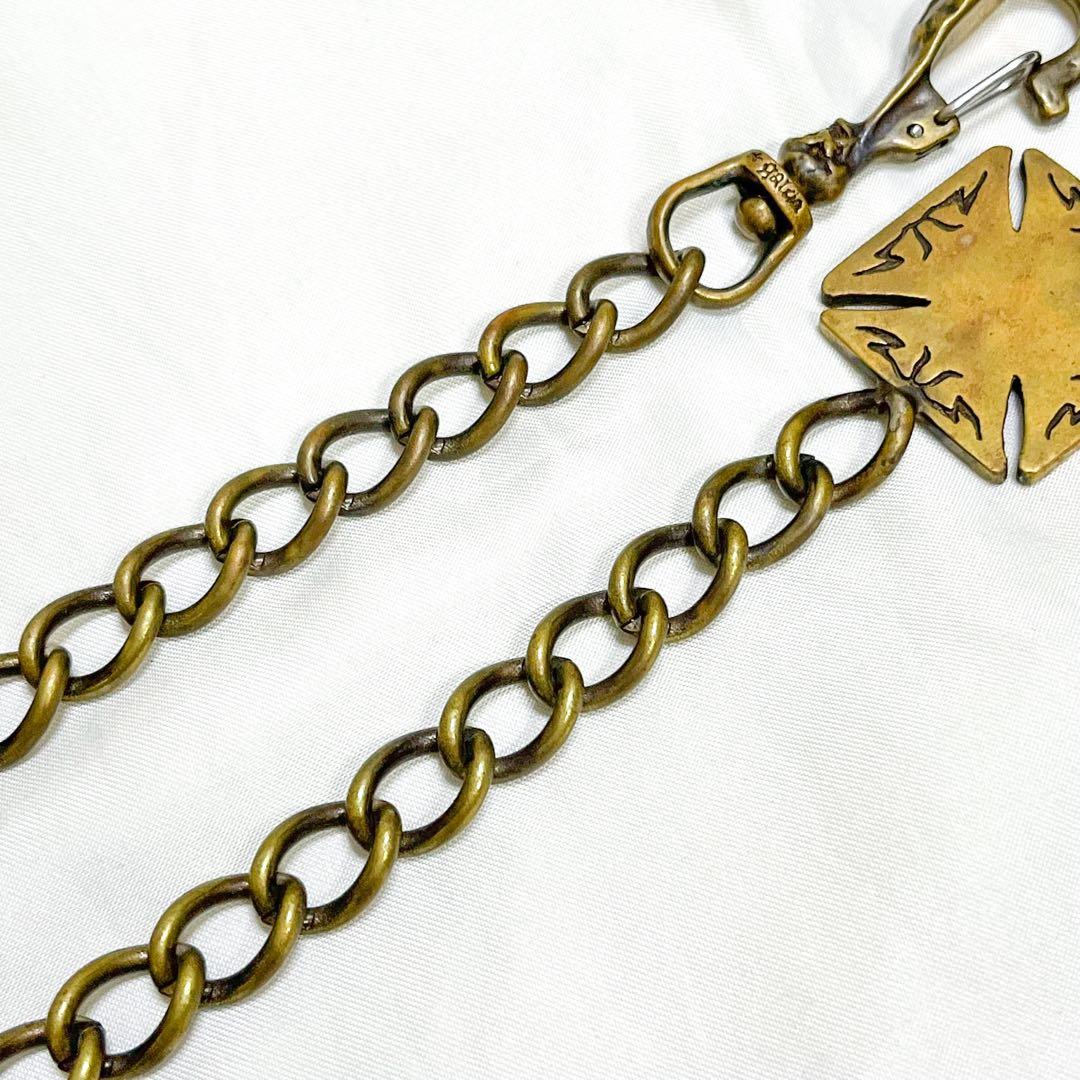 超希少 ガルシア ウォレットチェーン スカル マリア クロス 保存袋付き