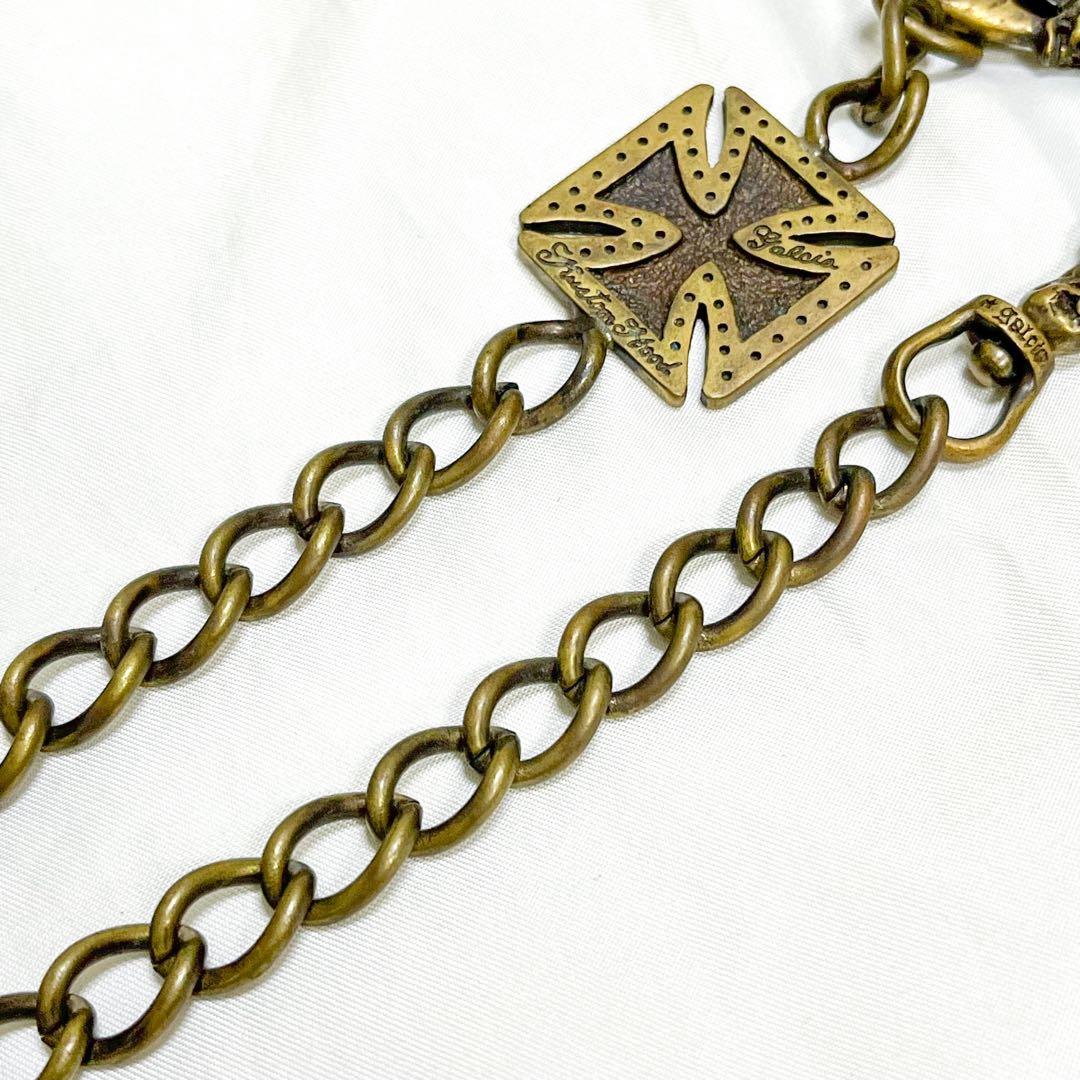 超希少 ガルシア ウォレットチェーン スカル マリア クロス 保存袋付き