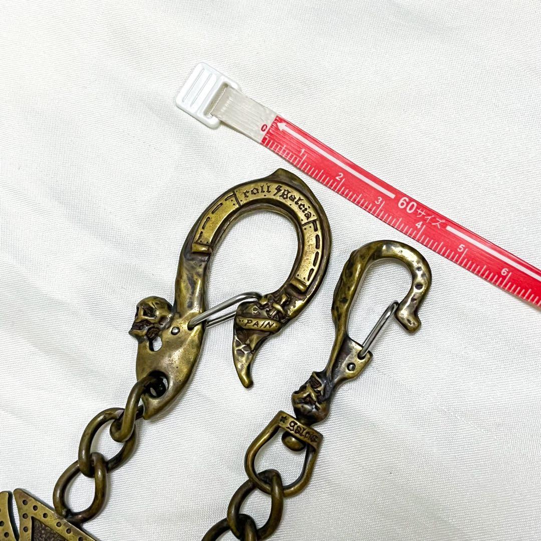 超希少 ガルシア ウォレットチェーン スカル マリア クロス 保存袋付き