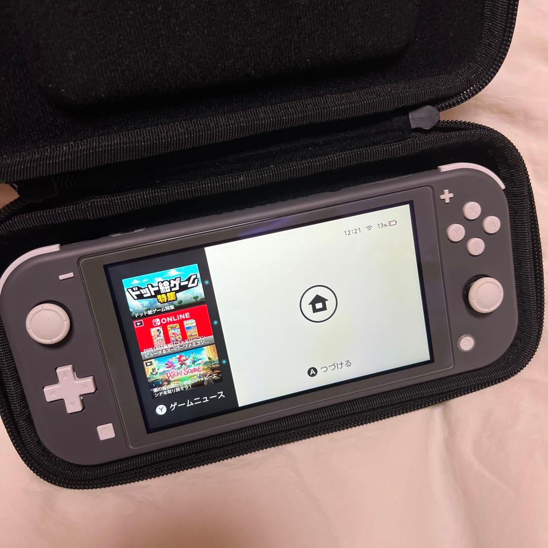 Nintendo Switch Lite グレー 本体+収納ケース付き