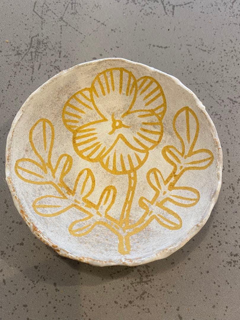 鹿児島睦　器　花　豆皿