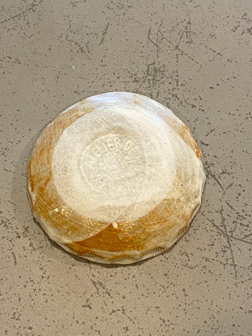 鹿児島睦　器　花　豆皿