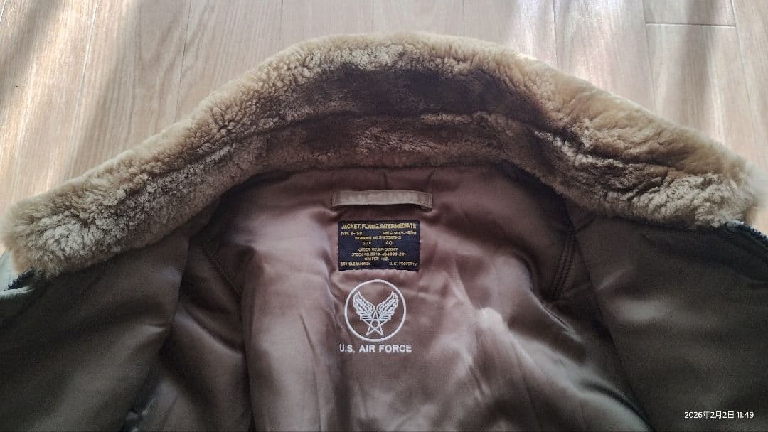 みつ　美品　WAIPER B-15B フライトジャケット 40サイズ