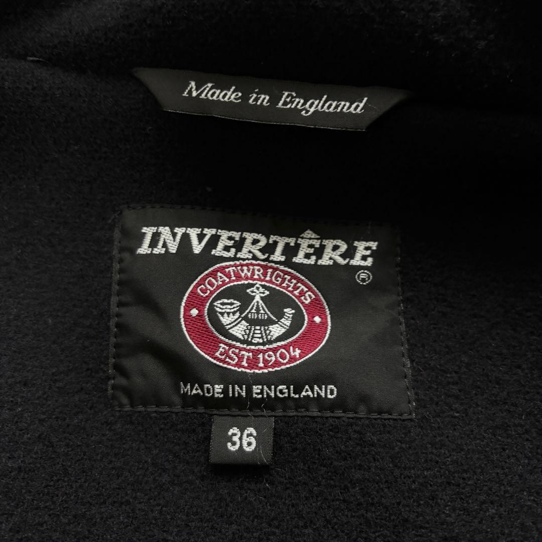 インバーティア ダッフルコート ジョシュアエリス 英国製 ネイビー 36