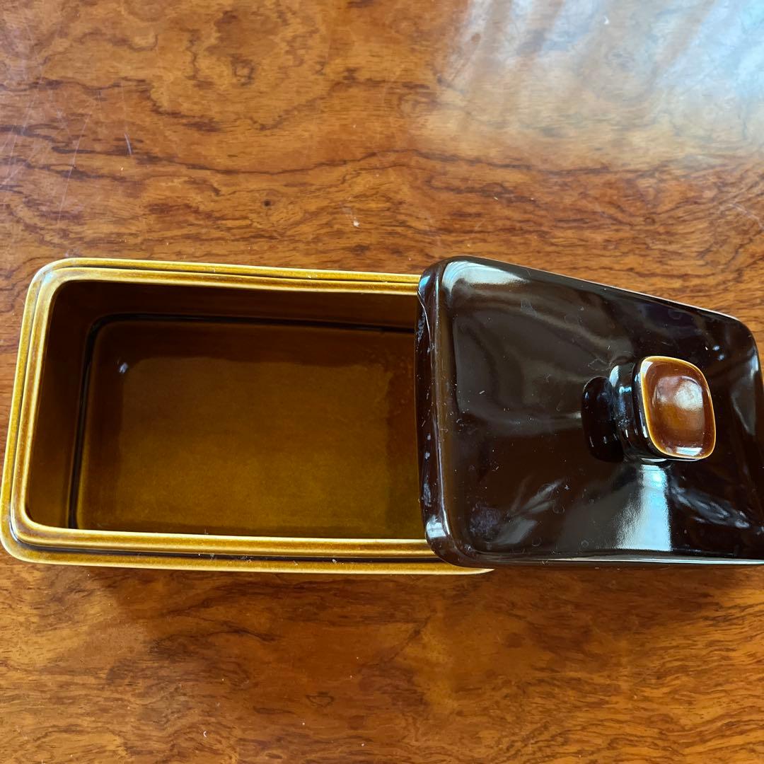 昭和レトロ　￼￼HORNSEA ホーンジービンテージバター入れ　英国製1975