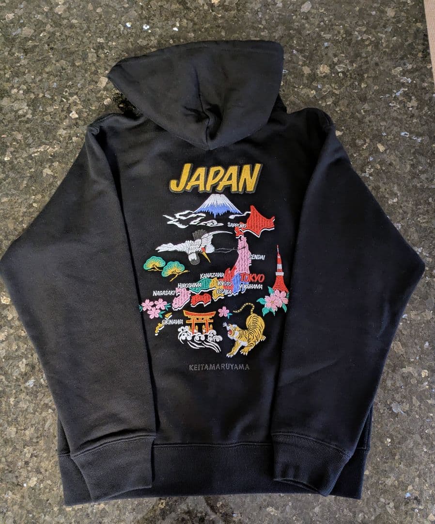 美品　ケイタマルヤマ　JAPAN ziup up foodie　パーカー