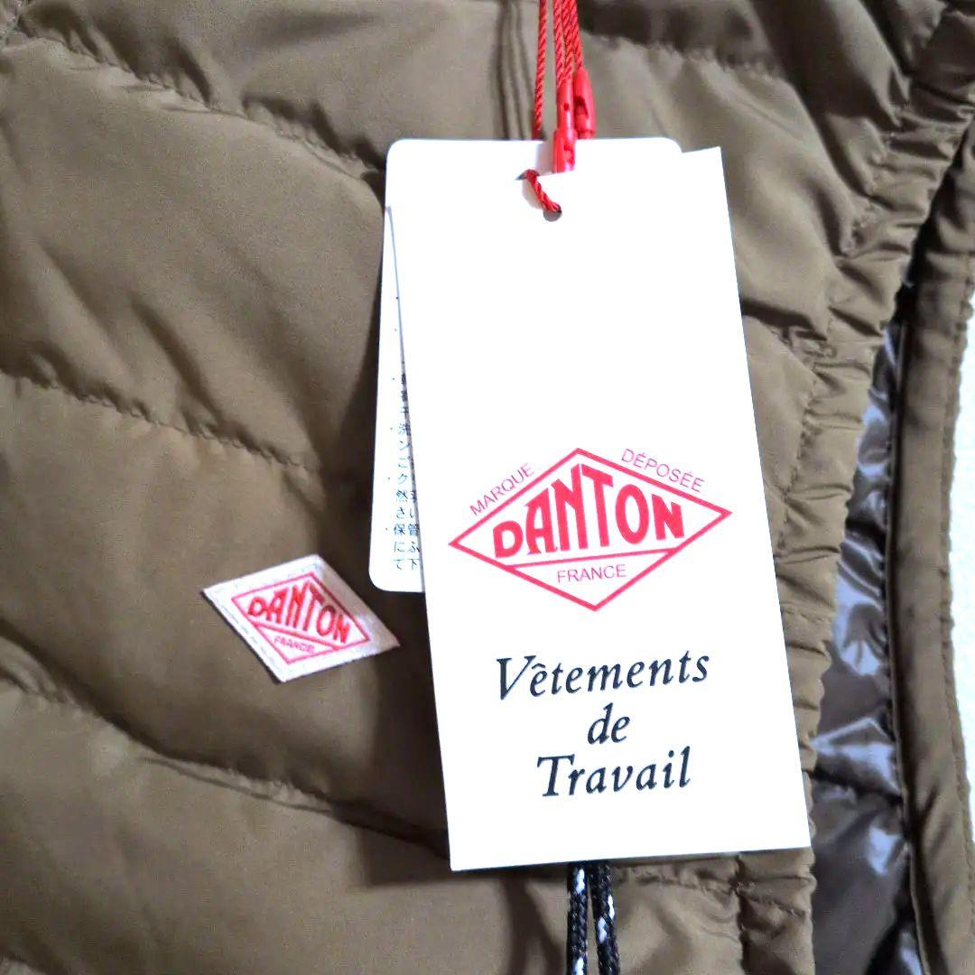 DANTON ダウンベスト LT.BROWN Mサイズ新品タグ付き