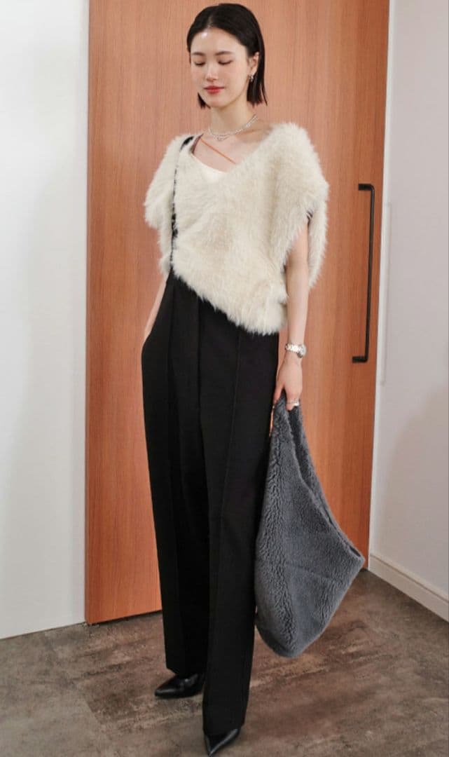 【美品】AKTE ストラップワイドパンツ　 サイズ2