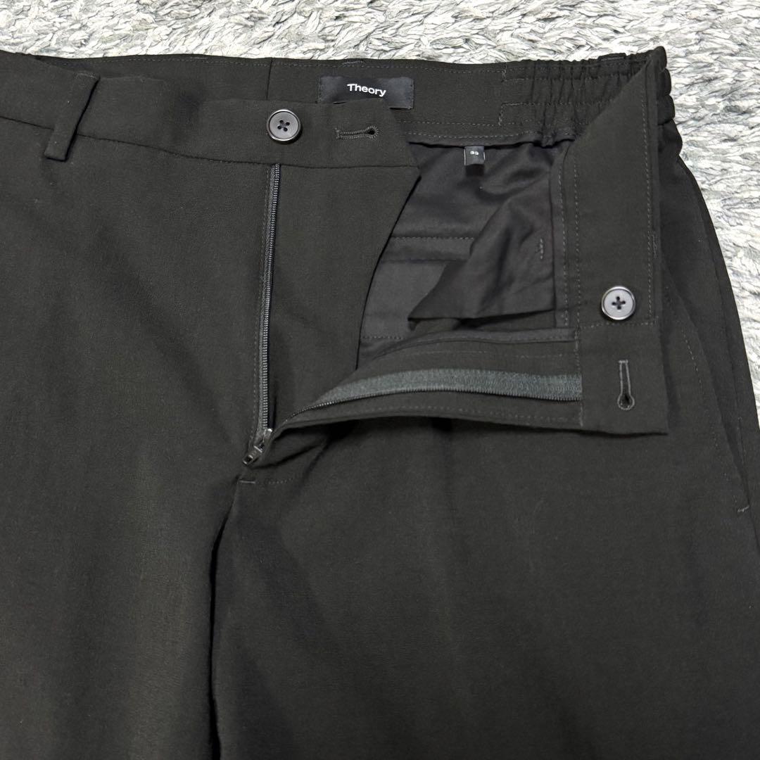 美品 25年 セオリー Zaine Sideelastic Pant 黒 32