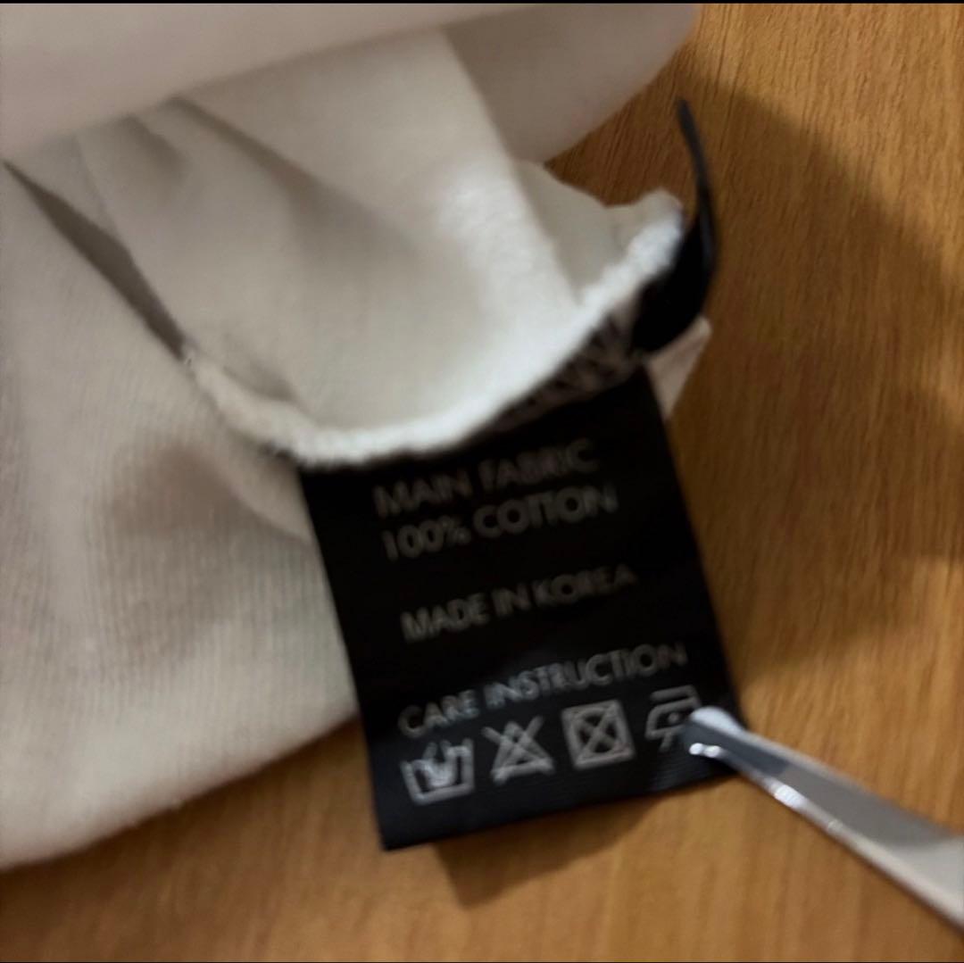 peaceminusone ロング紐　Tシャツ　ホワイト