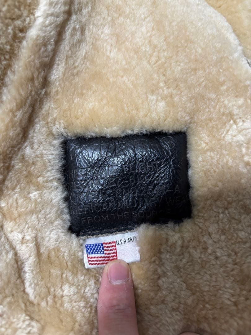 ケ*ピ様 B-3 フライトジャケット シープスキン