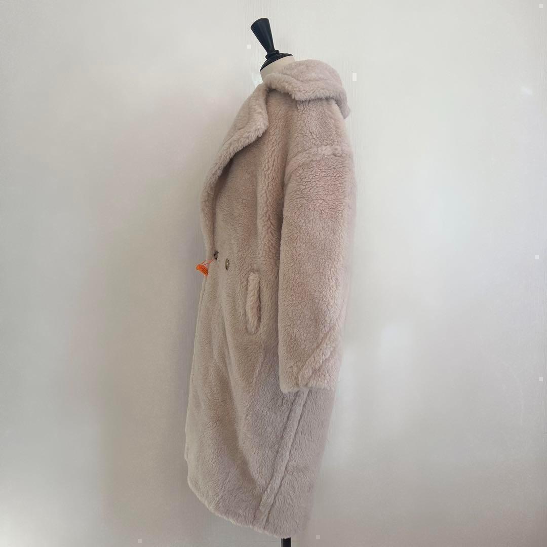 新品未使用 ベアロングコート テディコート カシャお好きな方 ライトベージュ
