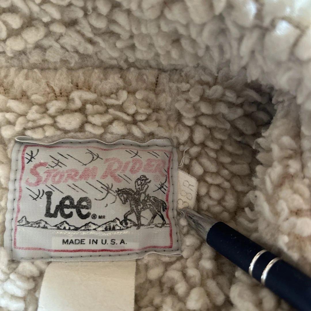 Lee ストームライダーUSA製デニムボアジャケット希少38サイズ