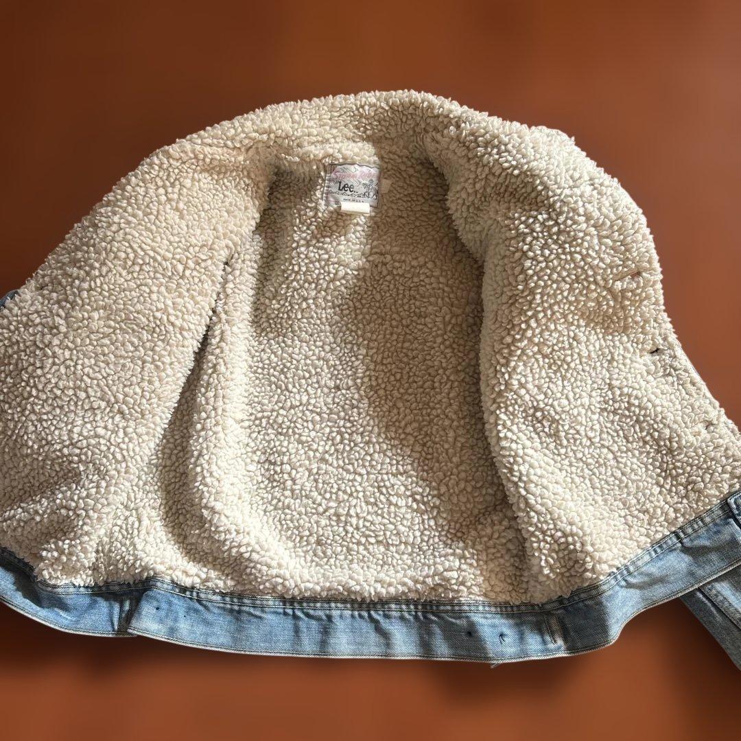 Lee ストームライダーUSA製デニムボアジャケット希少38サイズ