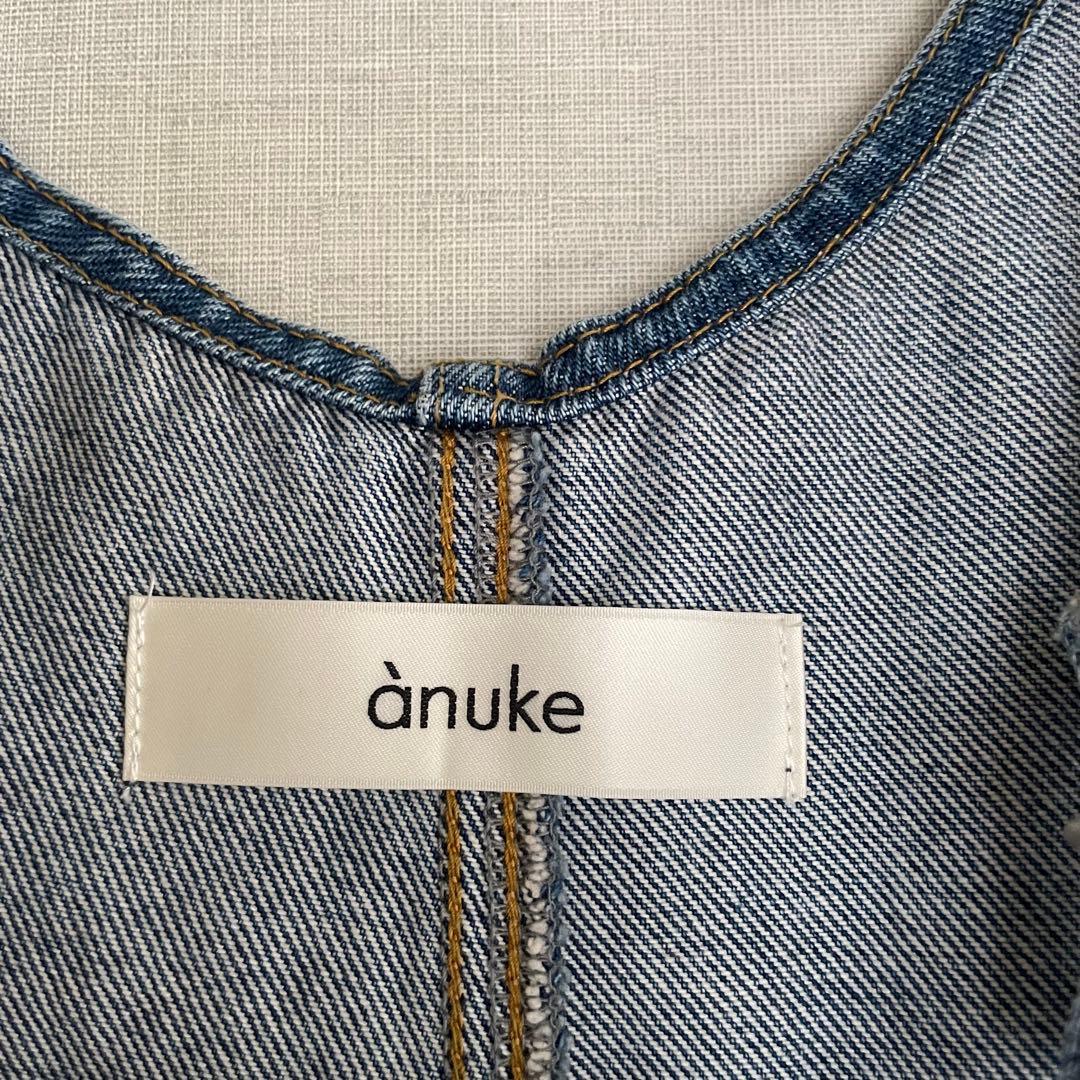 anuke Denim Overall 38 アンヌーク デニムオーバーオール