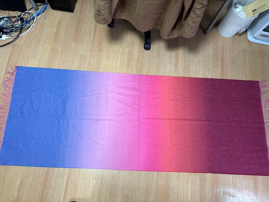 【大判】Johnstons of Elgin カシミヤストール グラデーション