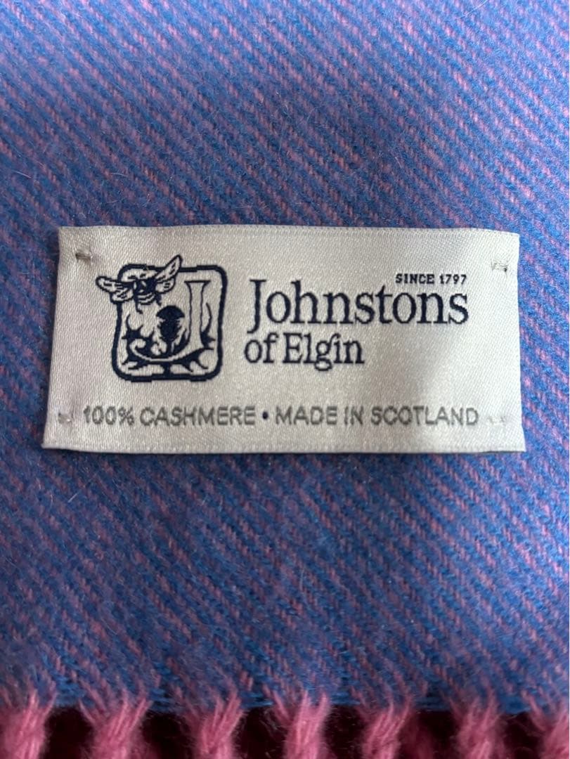 【大判】Johnstons of Elgin カシミヤストール グラデーション