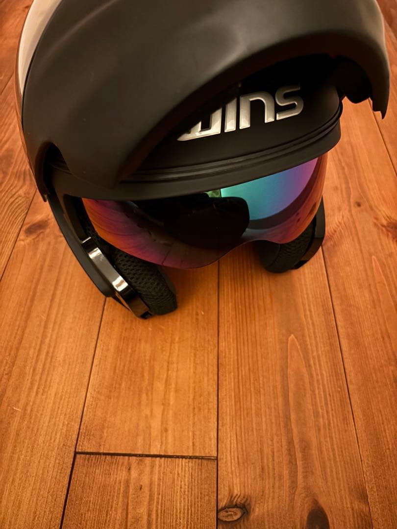 WINS CR-1 インナーバイザー付　システムヘルメット　XL　マットブラック