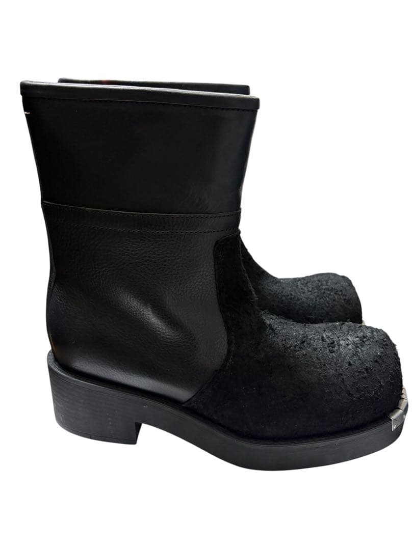 MM6 Maison Margiela バイカーレザーアンクルブーツ 41