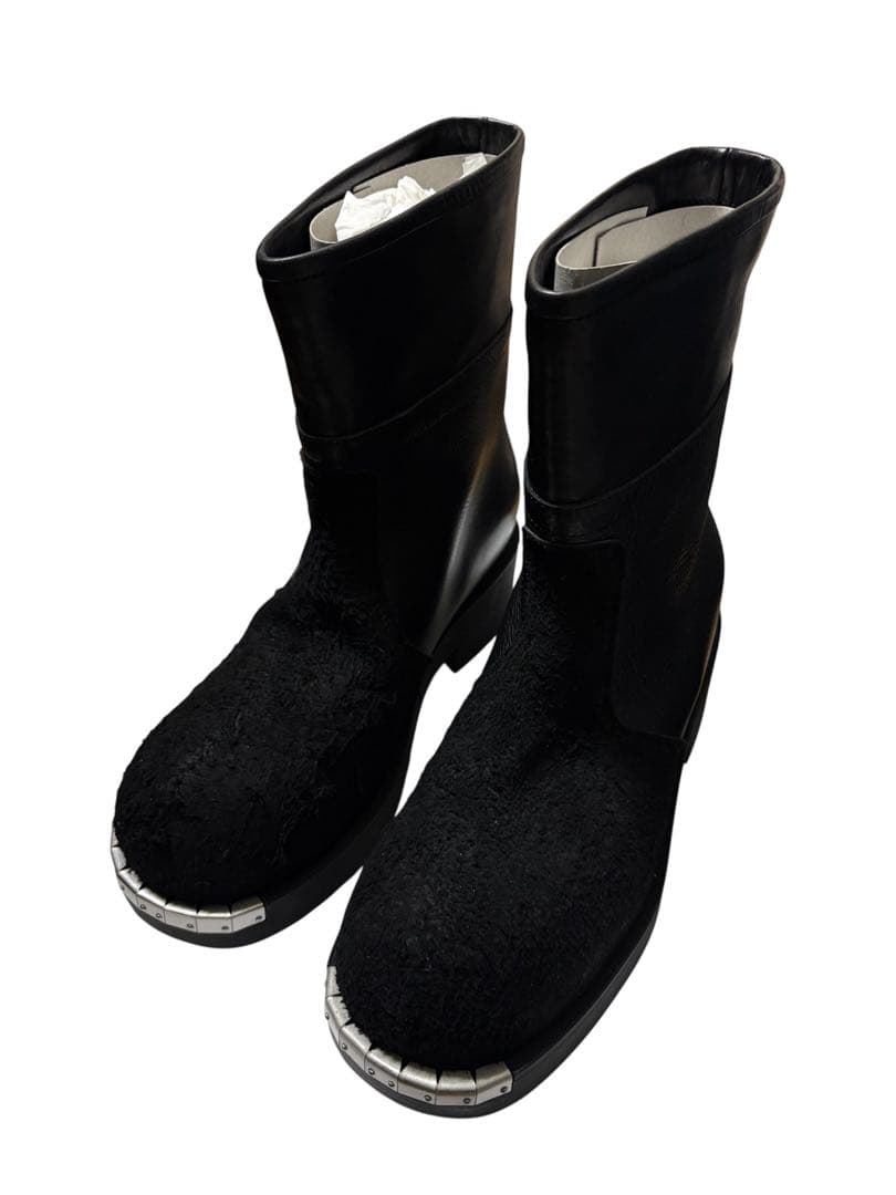 MM6 Maison Margiela バイカーレザーアンクルブーツ 41