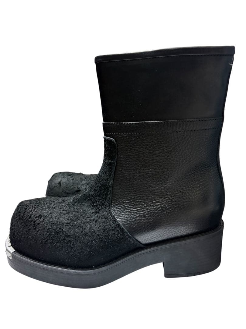 MM6 Maison Margiela バイカーレザーアンクルブーツ 41