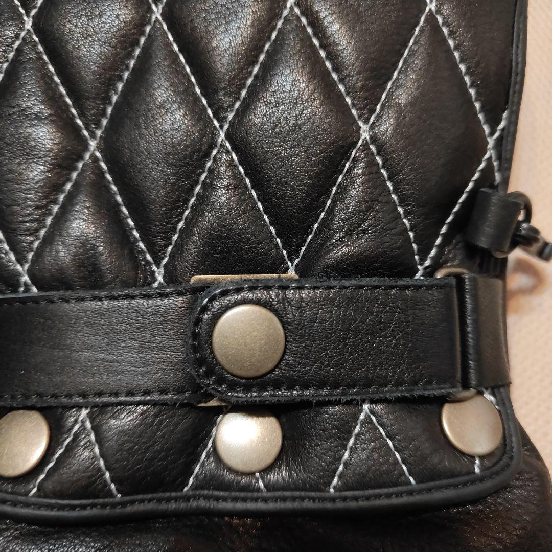 ULTIMATE SKULLFLIGHT ブラックレザーグローブ