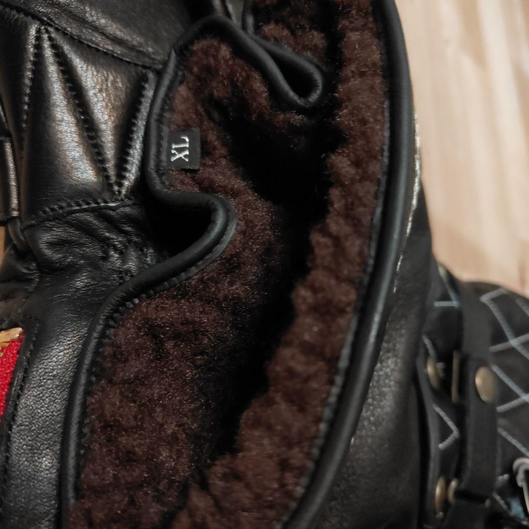 ULTIMATE SKULLFLIGHT ブラックレザーグローブ