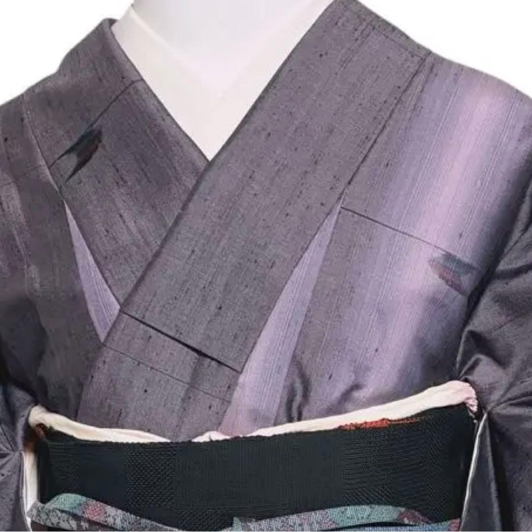 C*o様 未使用近い　美品　袷　正絹　生紬　琉球絣柄　小紋　フルセット