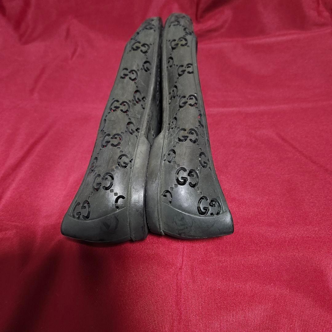 tsayachan12　 　ブラック　 フラットラバーシューズパンプス