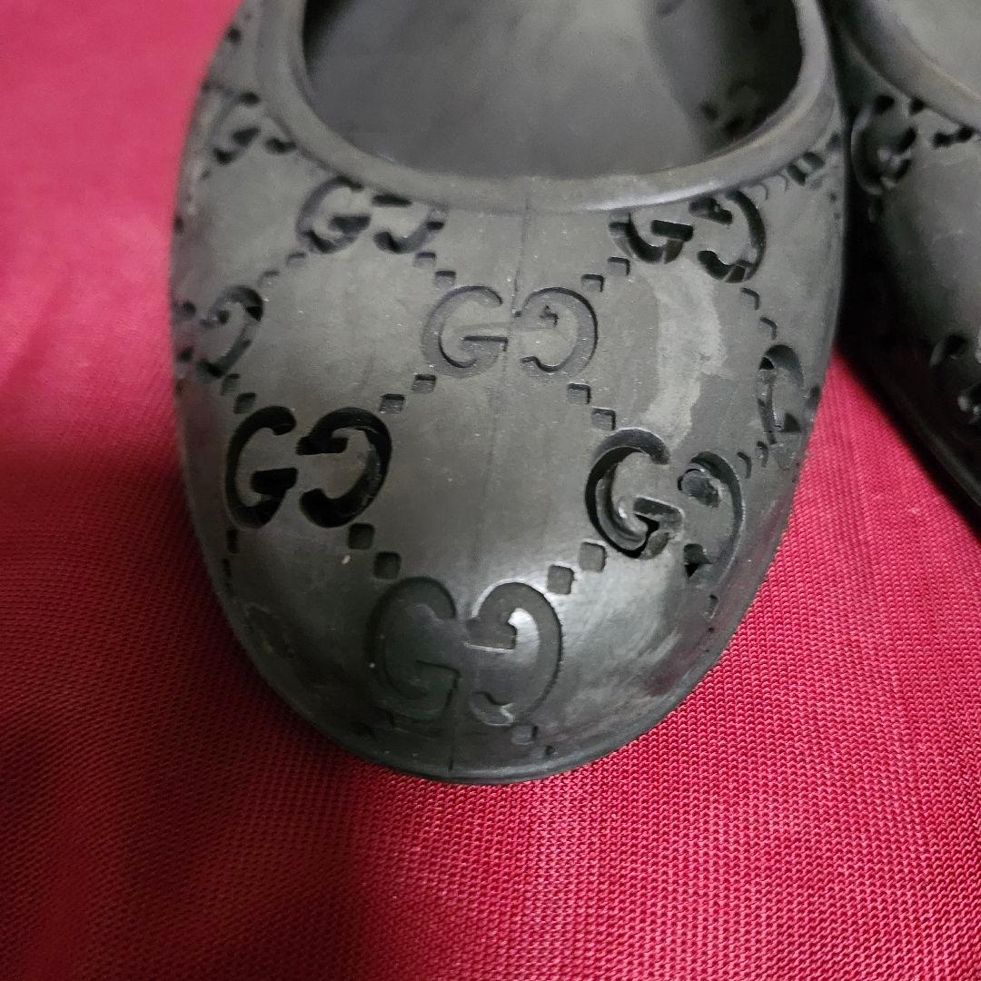 tsayachan12　 　ブラック　 フラットラバーシューズパンプス