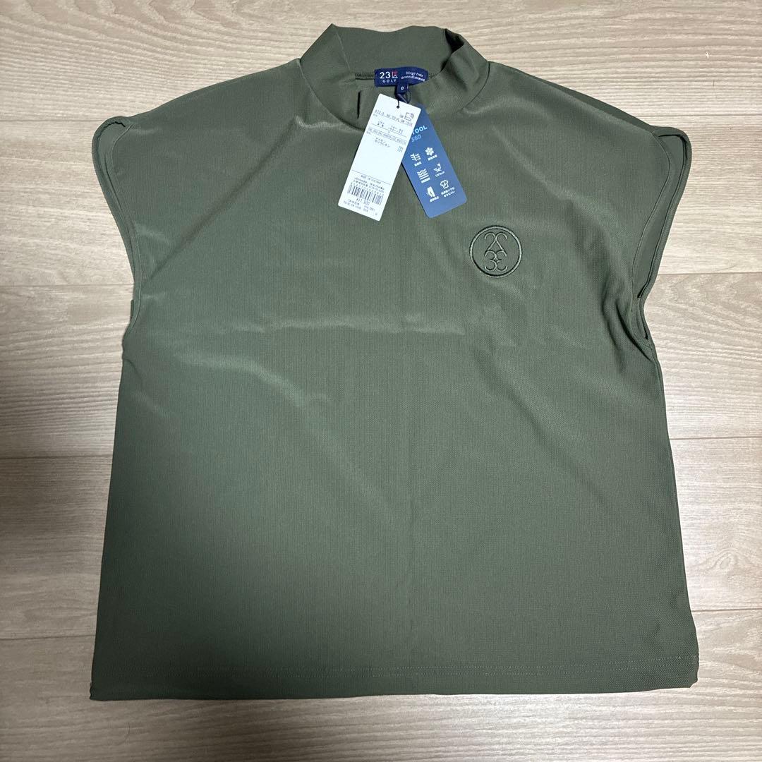 23区ゴルフ　モックネック　春夏メッシュ
