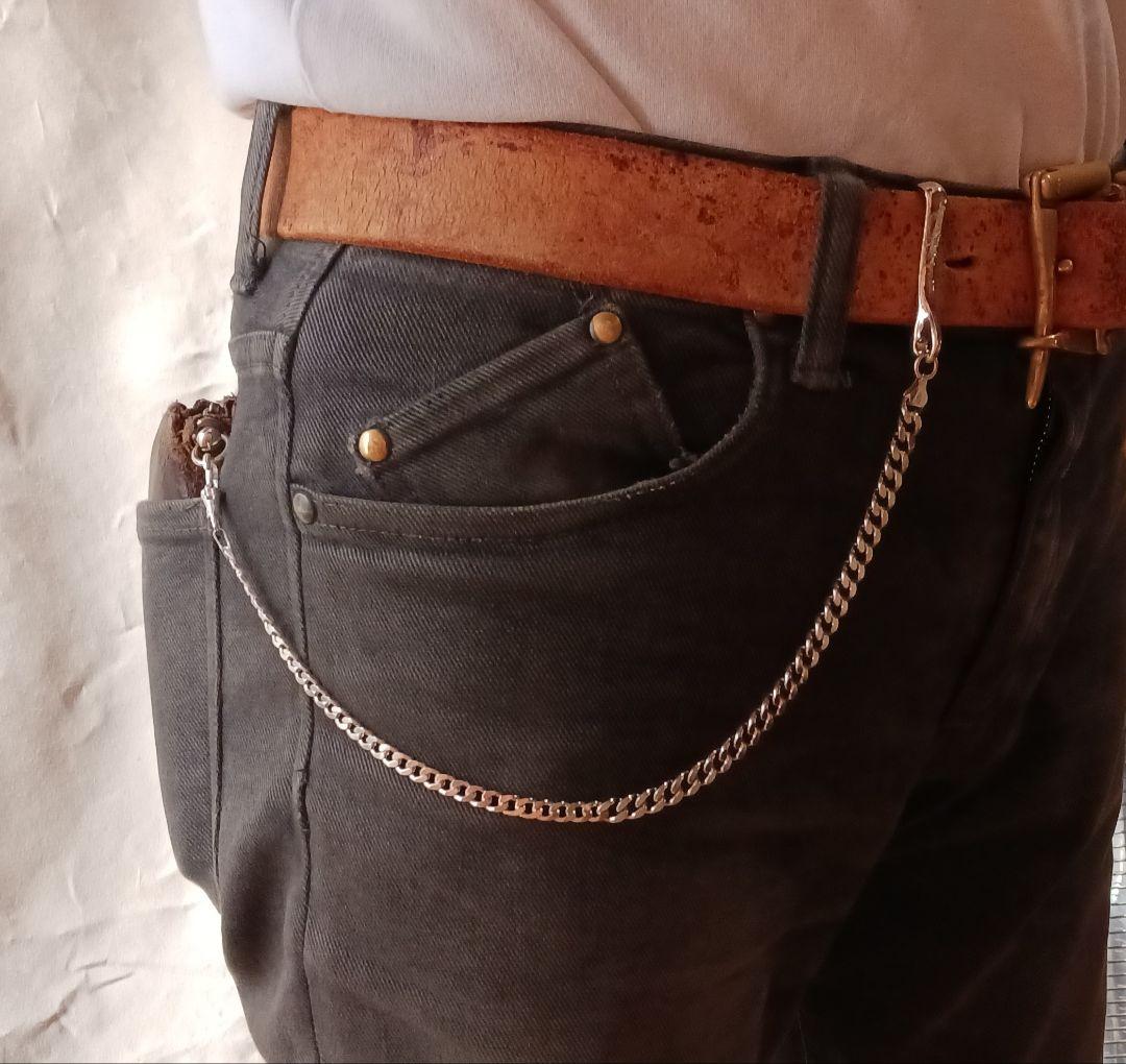 シルバー925 唐草　ウォレットチェーン　ショート