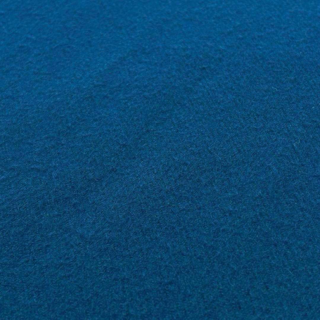 【美品】エルメス マフラー レクトヴェルソ カシミヤ100% ブルー系 1M35