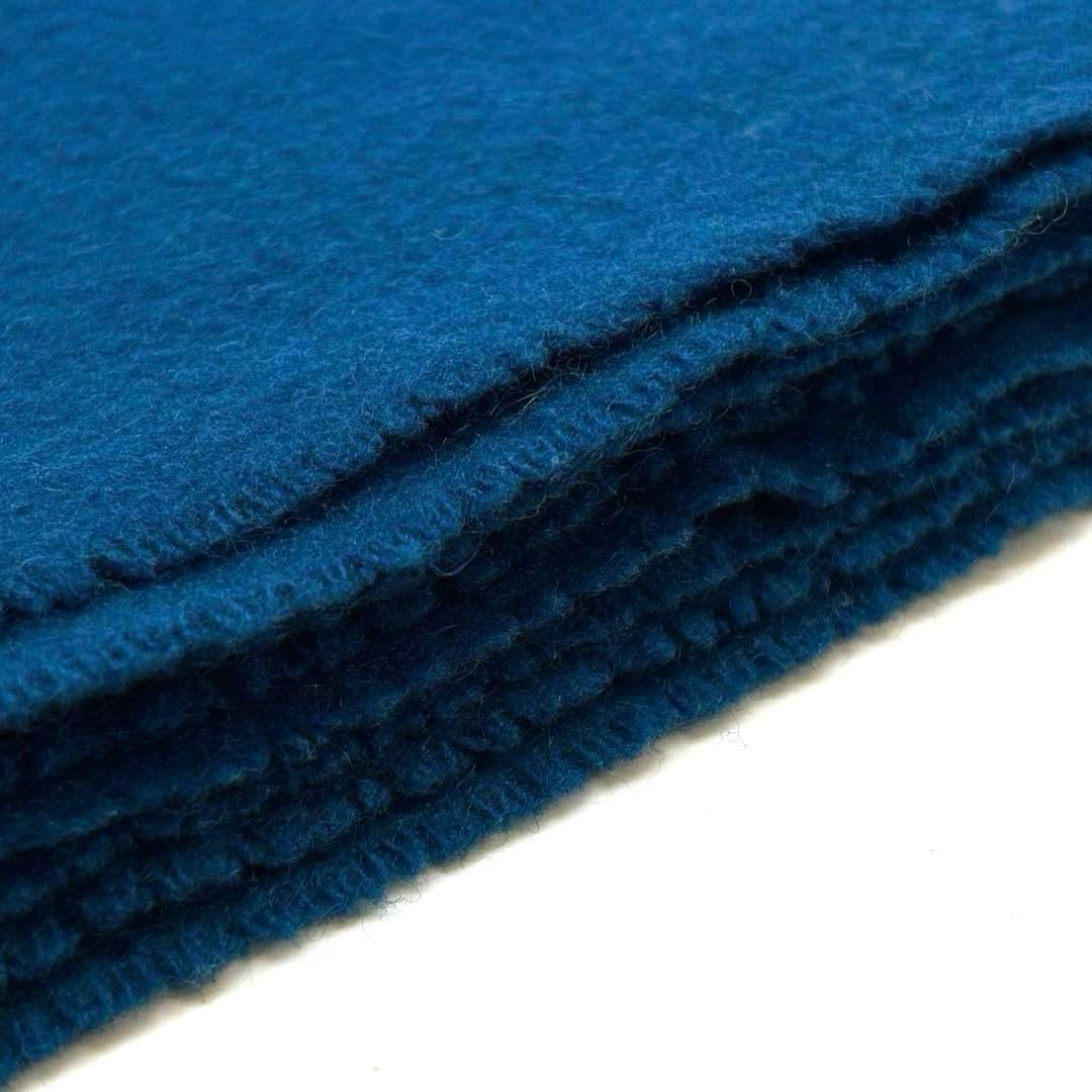 【美品】エルメス マフラー レクトヴェルソ カシミヤ100% ブルー系 1M35