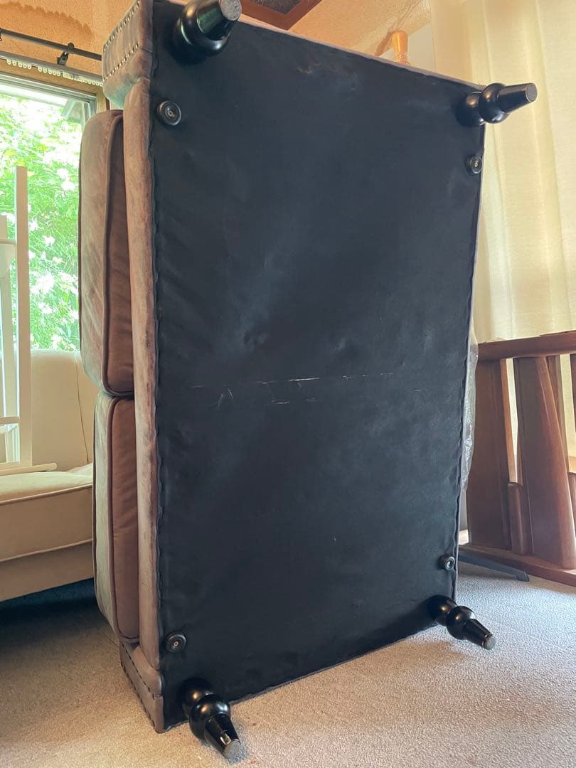 ソファ 2人掛け 貝殻 姫家具 ファブリック チャコールグレー