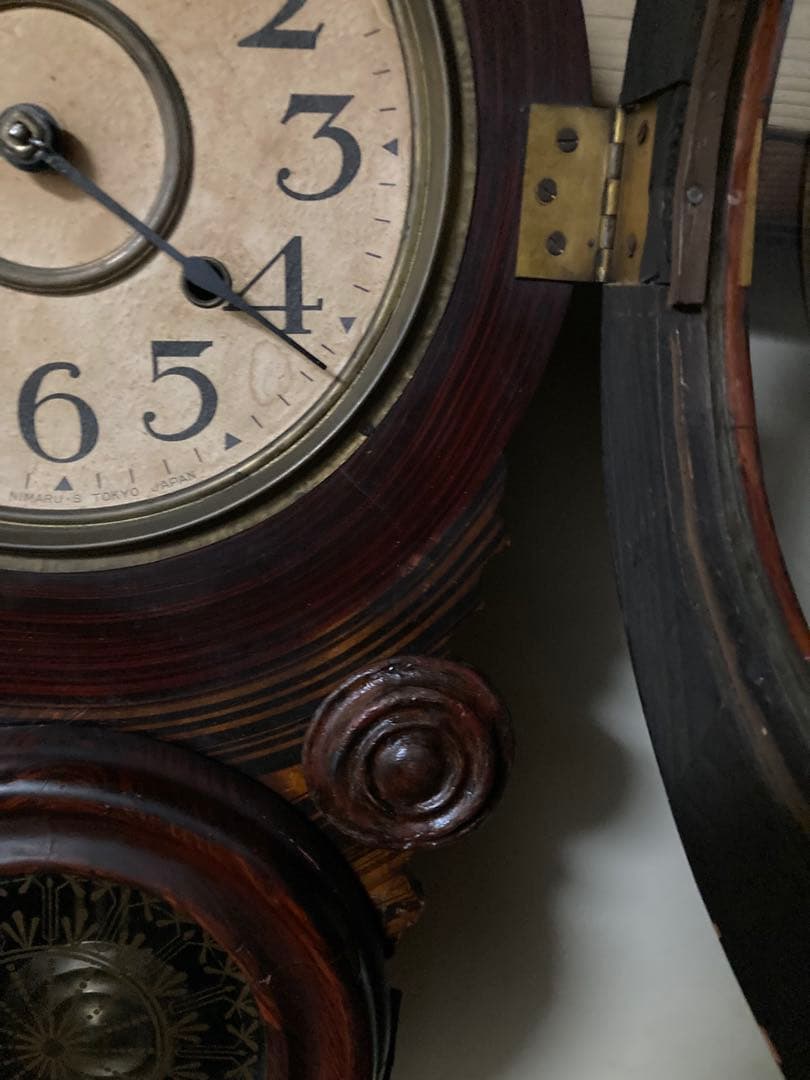 精工舎 ダルマ 四つ玉アンティーク柱時計 修復済