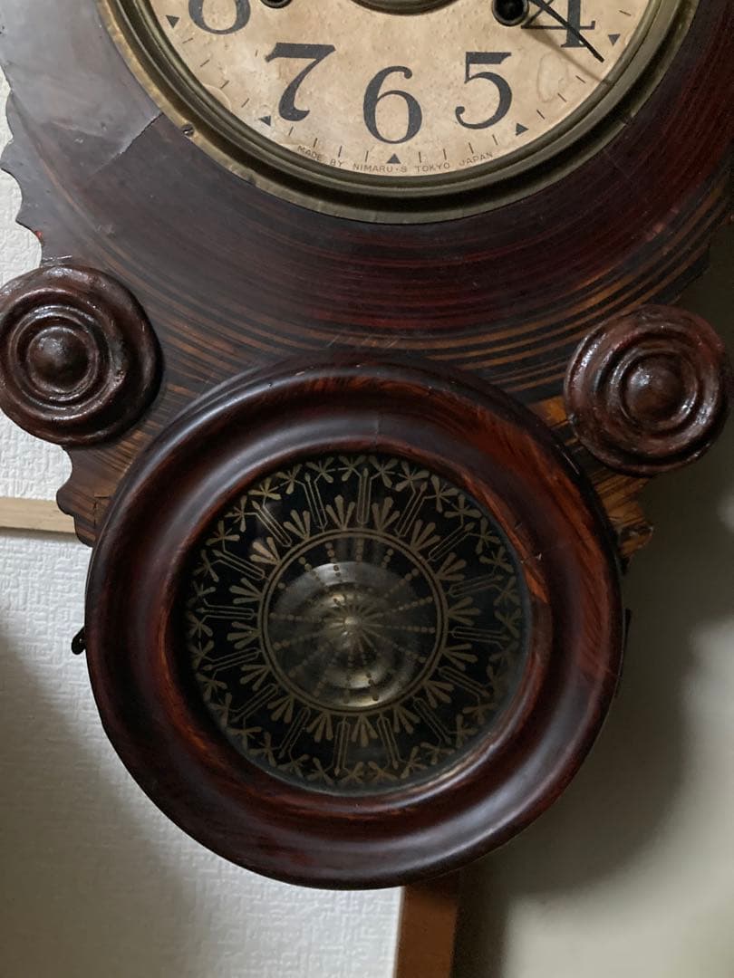 精工舎 ダルマ 四つ玉アンティーク柱時計 修復済