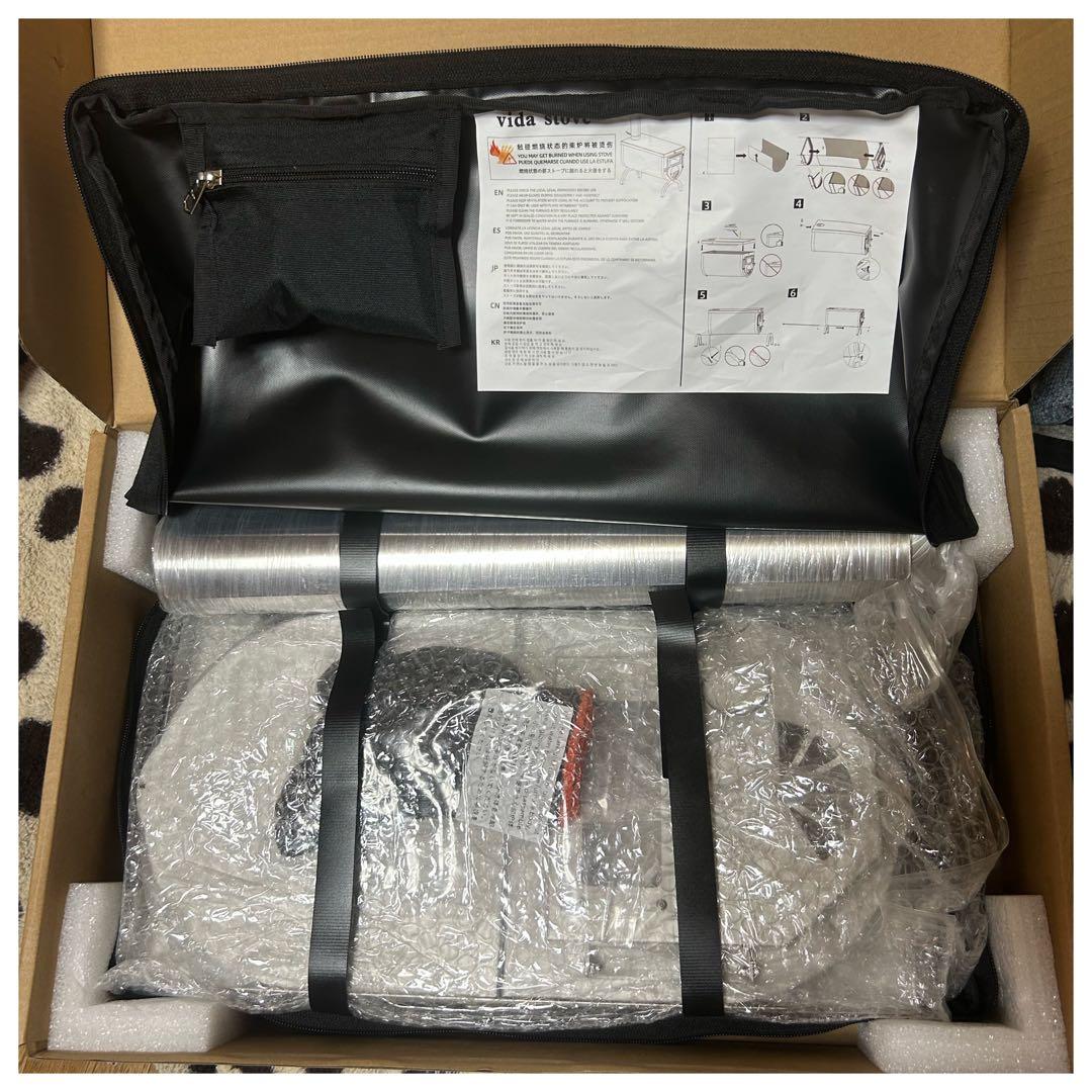 薪 ストーブ アウトドア 調理器具 暖炉 キャンプ 煙突付き 送料無料・匿名配送