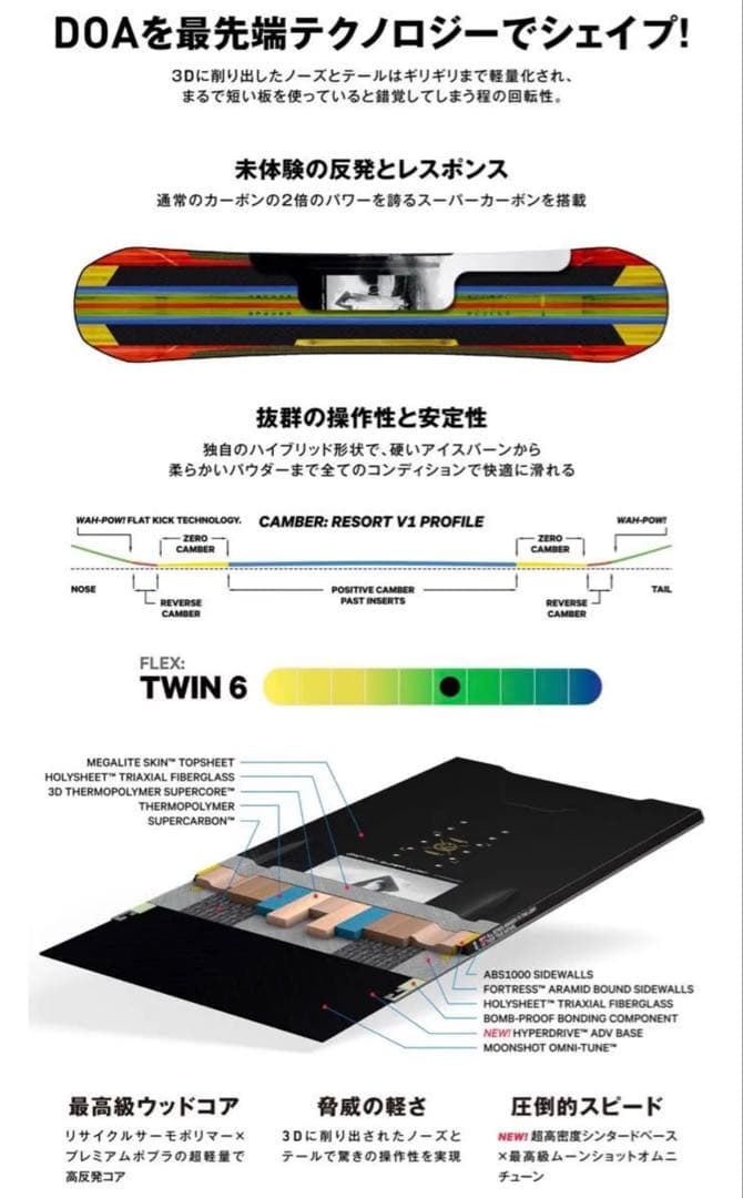 CAPITA SUPER DOA D.O.A. ワイド 163W