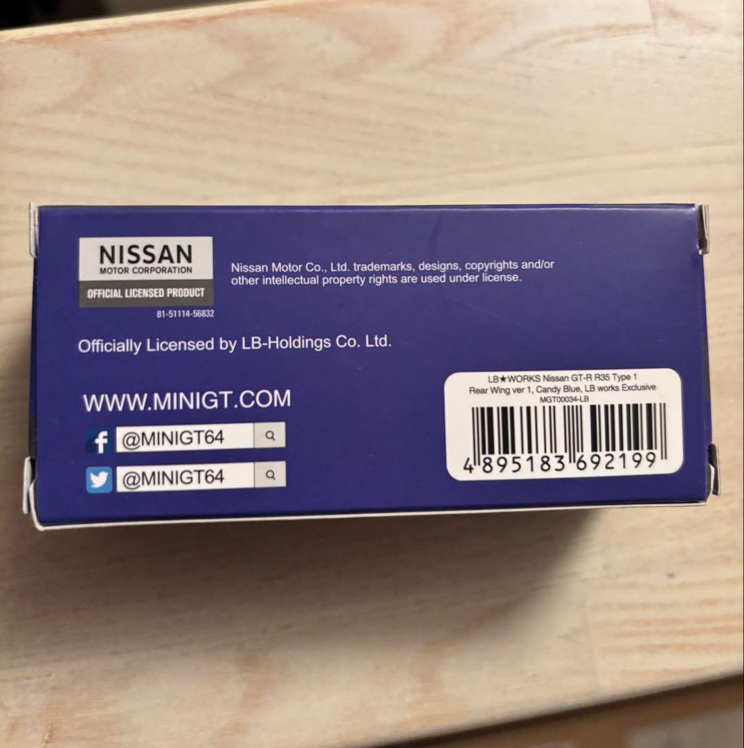 ミニカー MINIGTLIBERTYWALK Nissan GT-R Candy Blue