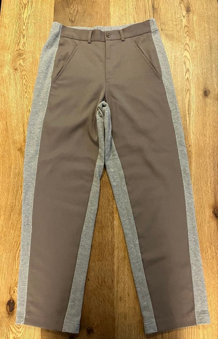 コムデギャルソンオムプリュス パンツ　ドッキング　ベージュ　グレー　アーカイブ