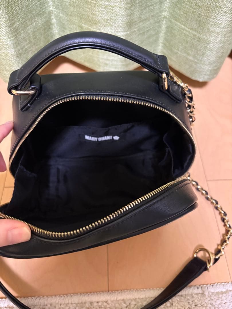 マリークヮント キルティング スクエアショルダーバッグ&キーホルダーセット