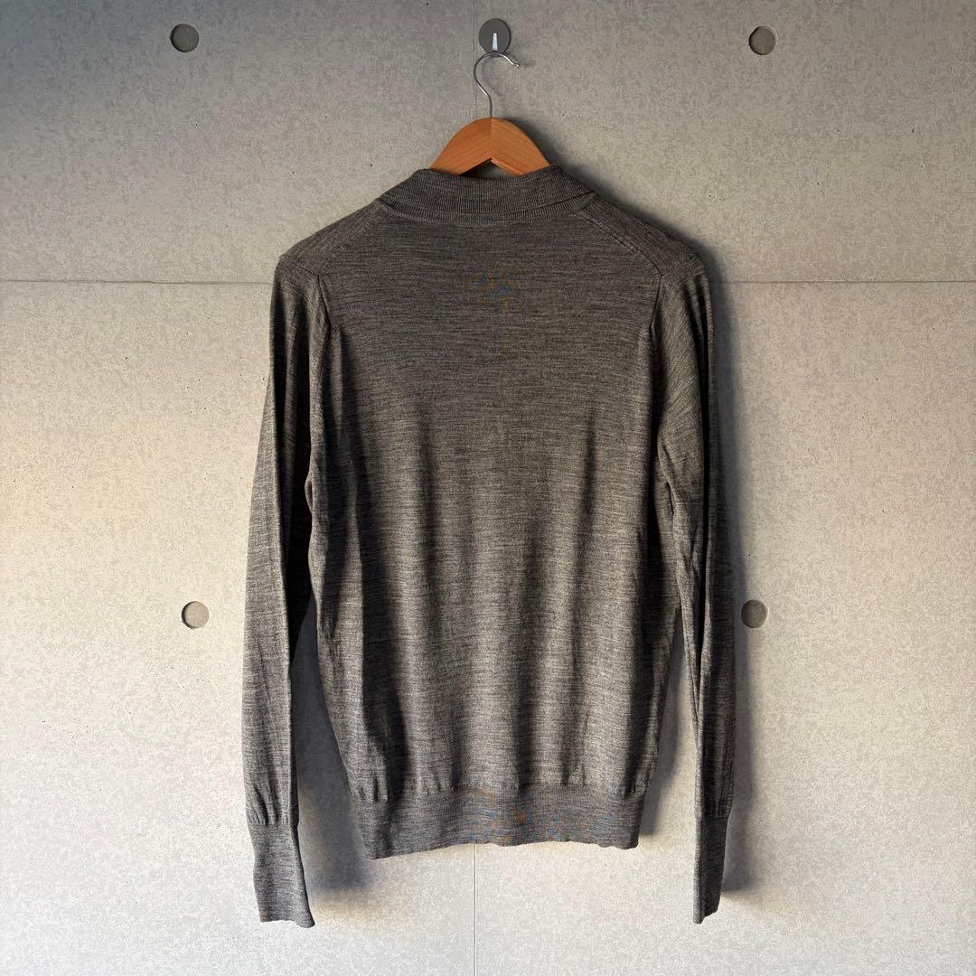 革*き様 JOHN SMEDLEY グレー 長袖ポロシャツ