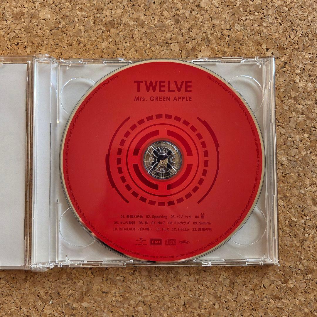 【美品】Mrs. GREEN APPLE『TWELVE』 （初回限定盤）