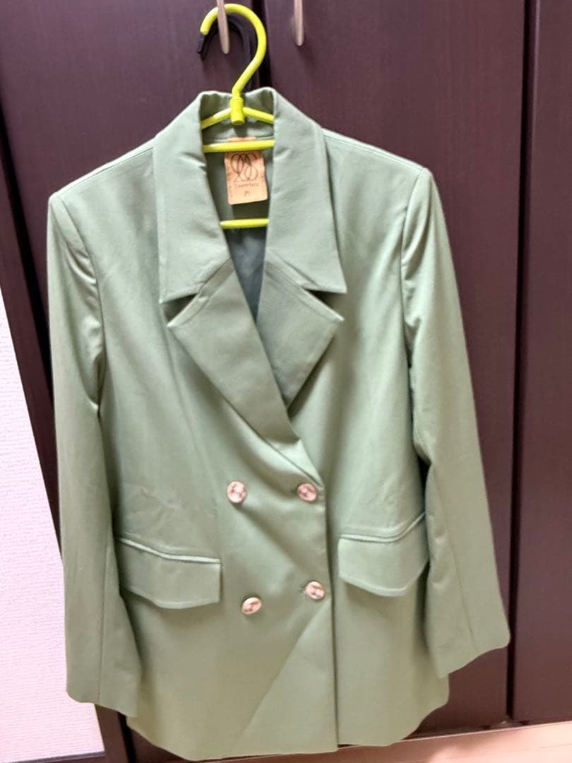 《木の枝で地図を描いて》ダブルボタンジャケット　M　【Tnewties】