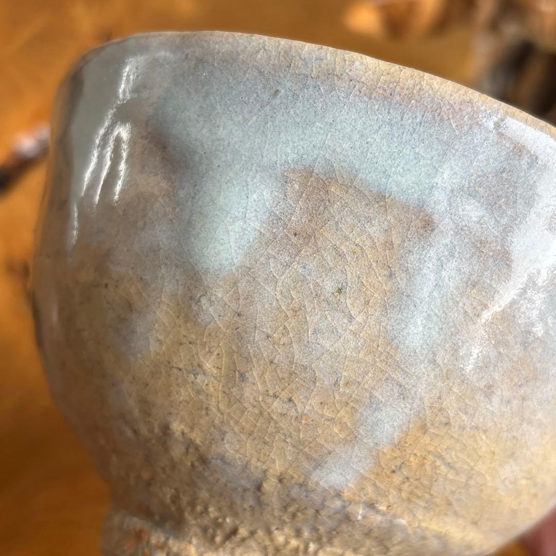 吉岡大眉作　萩焼　抹茶碗 茶道具 共箱