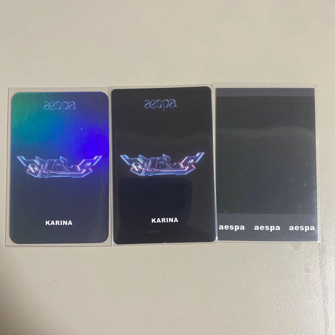 aespa girls fansland 中国限定　カリナ　トレカ 3枚セット